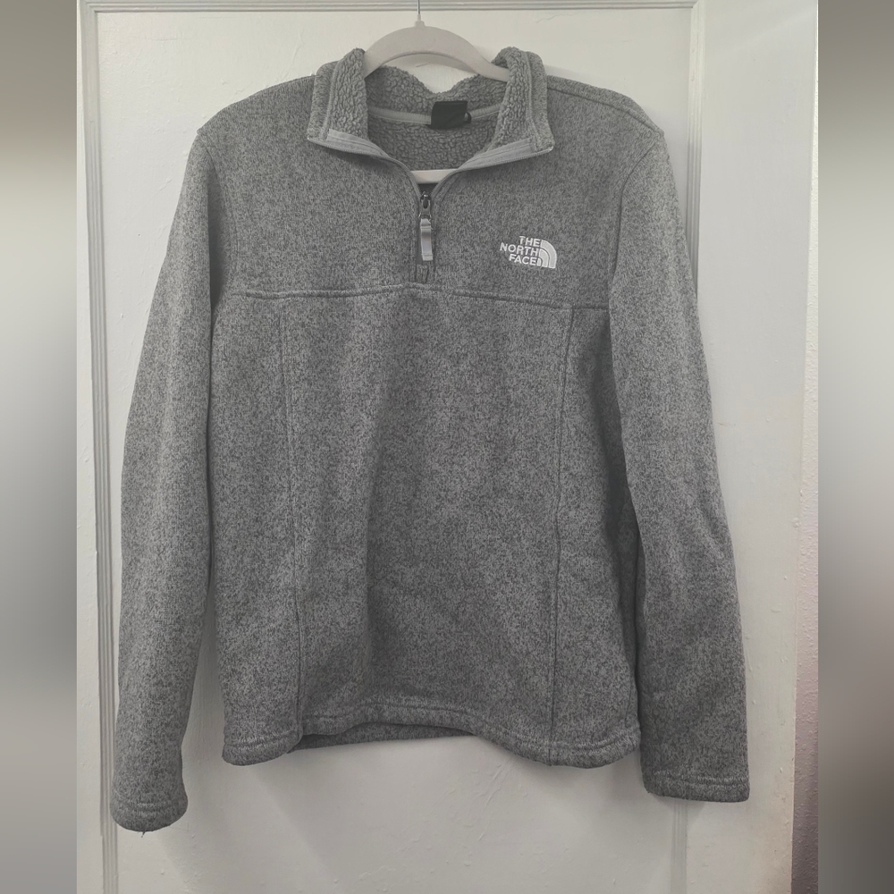 The North Face Gordon Lyons ¼ Zip Fleece Pullover Gray Men’s Small